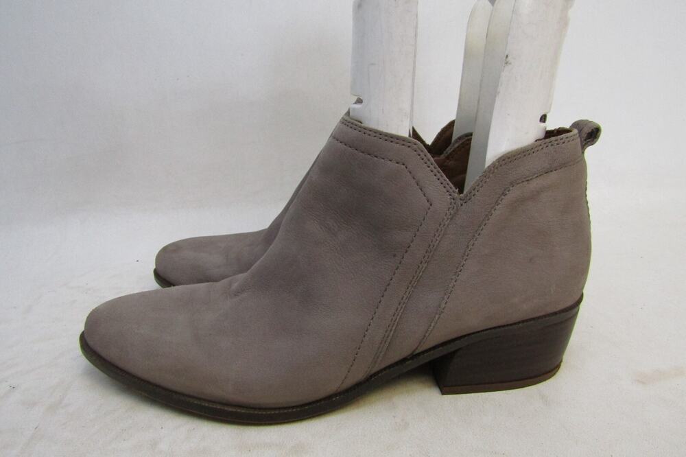Franco Sarto Womens Size 10 M Brown Suede Zip Ankle Fashion Boots Booties
